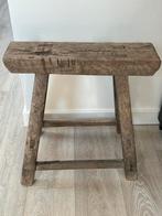 Houten chinees krukje elmwood, Ophalen of Verzenden, Zo goed als nieuw, Hout
