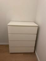 Ikea MALM 4 lades kast wit, Huis en Inrichting, Kasten | Ladekasten, Ophalen, Gebruikt, 50 tot 100 cm, Minder dan 100 cm