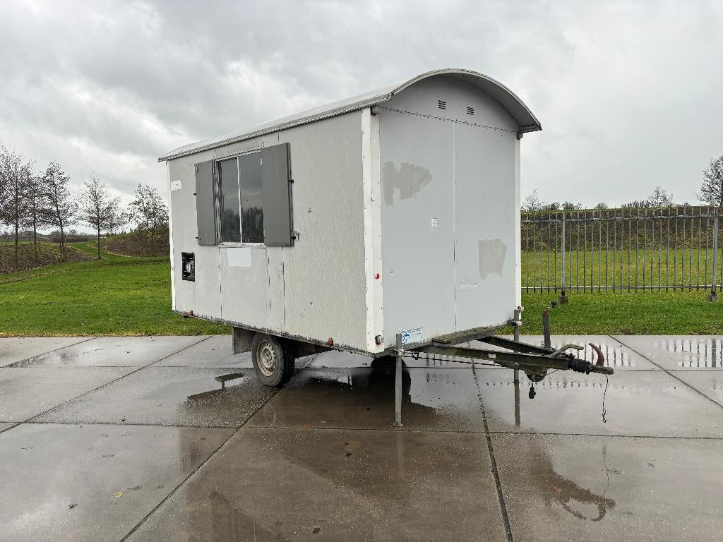 2008 Bohmer gebruikte schaftwagen snelverkeer grijs, Doe-het-zelf en Verbouw, Bouwketen en Schaftketen, Gebruikt, Ophalen