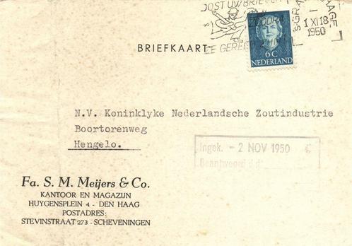 Fa. S.M. Meijers + Co., Den Haag / Scheveningen - 11.1950 -, Postzegels en Munten, Brieven en Enveloppen | Nederland, Briefkaart