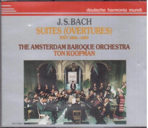 BACH Suites 2 - CD KOOPMAN DHM, Cd's en Dvd's, Cd's | Klassiek, Gebruikt, Orkest of Ballet, Barok, Boxset, Ophalen of Verzenden