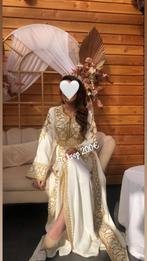 Takshita takchita witte jurk met gouden details, Maat 38/40 (M), Wit, Ophalen of Verzenden, Zo goed als nieuw