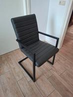 Eetkamerstoelen 4x ZGAN! Industrieel, Ophalen, Zo goed als nieuw, Vier, Grijs