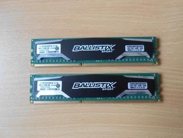 Crucial Balistic 16gb Ram ddr3 beschikbaar voor biedingen