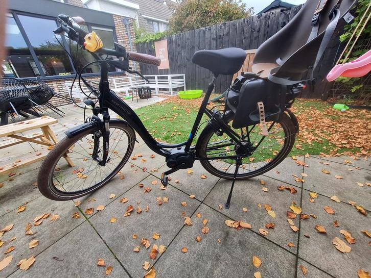 Riese en muller swing met iko kinder zitje, Fietsen en Brommers, Fietsen | Dames | Moederfietsen, Zo goed als nieuw, Overige merken