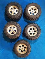 Lot van HPI Savage 1/8 banden/velgen met 14mm Hex meenemer, Gebruikt, Verzenden, Overige typen, Onderdeel