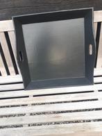 Houten dienblad ( antraciet), Huis en Inrichting, Ophalen, Zo goed als nieuw, Vierkant, Hout