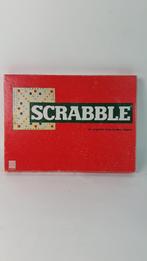 Scrabble, vintage houten steentjes, SIO, rode doos. 8C6, Gebruikt, Ophalen of Verzenden