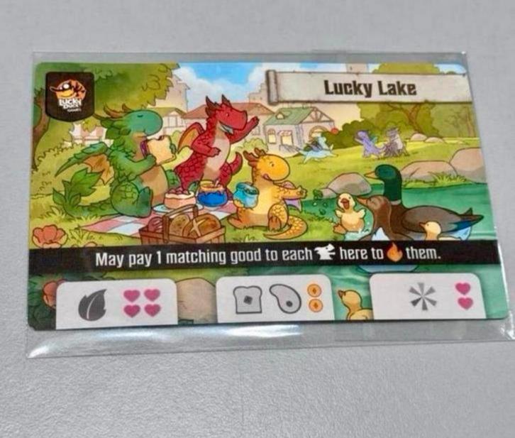Gen Con Convention Lucky Duck Promo Flamecraft - Lucky Lake, Hobby en Vrije tijd, Gezelschapsspellen | Bordspellen, Nieuw, Ophalen of Verzenden