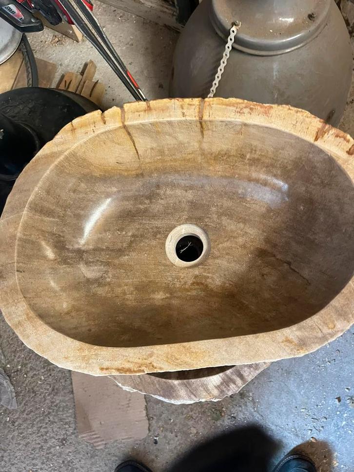 Mooie versteend houten wasbakken, Huis en Inrichting, Woonaccessoires | Overige, Nieuw, Ophalen