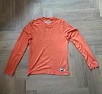 Als nw. dunne Hollister zomertrui oranje / koraal mt. L. beschikbaar voor biedingen