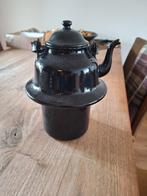 ZAKKETEL ZWART EMAILLE, Antiek en Kunst, Antiek | Emaille, Ophalen of Verzenden