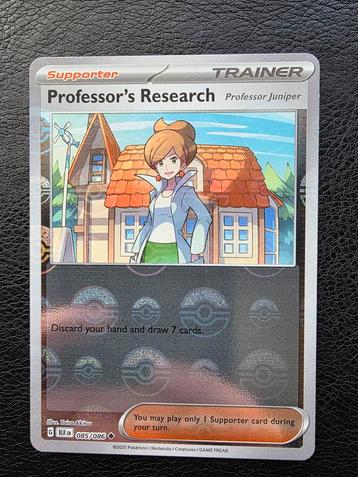 Professors research #085 scarlet violet black bolt pokeball  beschikbaar voor biedingen