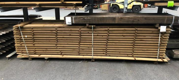 Plank groen geimpregneerd 19x145mm 191 stuks 360cm nr. 513, Tuin en Terras, Palen, Balken en Planken, Nieuw, Planken, 250 cm of meer