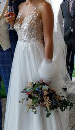 Anna Kara Bohemiem Trouwjurk maat 36/38 Nieuwe €2800, Ophalen, Trouwjurk, Wit, Zo goed als nieuw