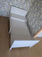 Meegroeibed, Uitschuifbaar kinderbed met matras, SUNDVIK, Ophalen, Eenpersoons, Wit, 80 cm