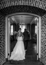 Trouwjurk/bruidsjurk van Konings 40/42 mermaid open rug, Kleding | Dames, Ophalen of Verzenden, Zo goed als nieuw, Wit, Trouwjurk