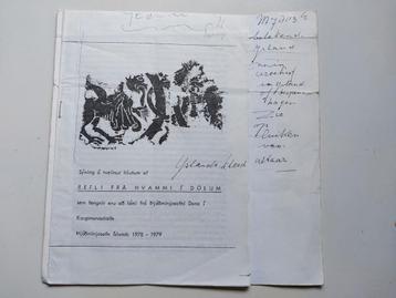 Archeologie folder IJslands over beroemd kleed uit IJsland beschikbaar voor biedingen
