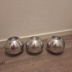 Vintage Ikea Nassjo Nasjo bol kandelaren waxinelichthouders, Ophalen of Verzenden, Zo goed als nieuw, Overige materialen, Minder dan 25 cm