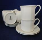 Royal Doulton Tangent - 6 kop en schotels, Ophalen of Verzenden, Zo goed als nieuw, Overige stijlen, Kop(pen) en/of Schotel(s)