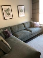 Goossens hoekbank - groen/grijs - in goede staat, Ophalen, Hoekbank, 300 cm of meer, Zo goed als nieuw