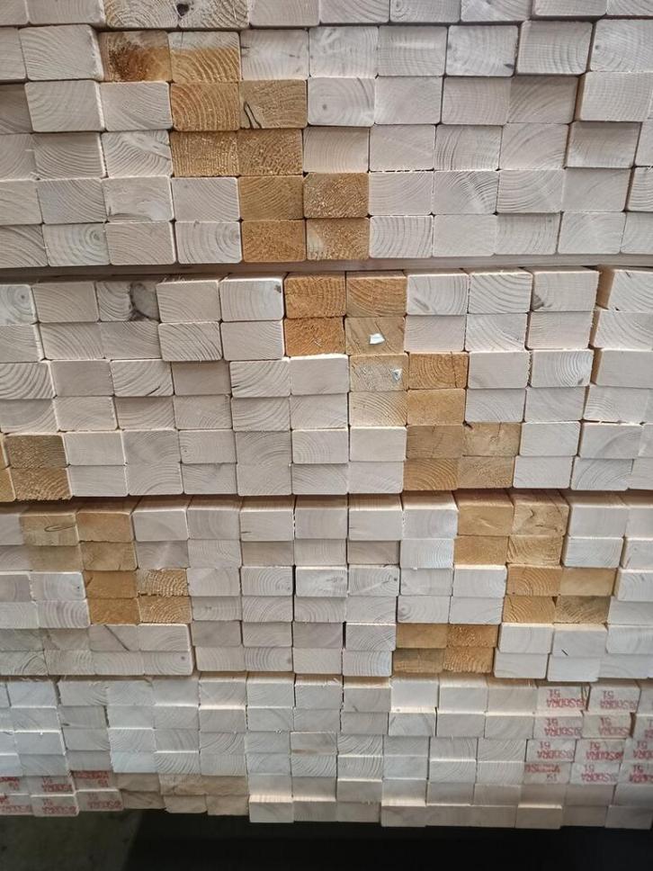 vuren stophout / strijkers 45x70mm 120 cm, Doe-het-zelf en Verbouw, Hout en Planken, Nieuw, Balk