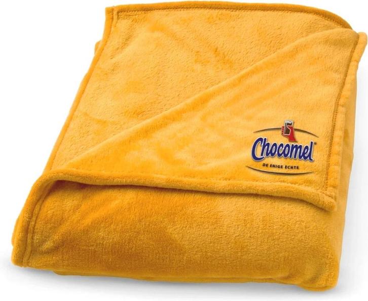 chocomel fleece deken geel, Verzamelen, Merken en Reclamevoorwerpen, Nieuw, Gebruiksvoorwerp, Ophalen of Verzenden