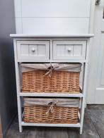 Kast met rieten mandjes 50x36x71, Huis en Inrichting, Kasten | Ladekasten, Ophalen, Gebruikt, 50 tot 100 cm, 3 of 4 laden