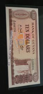 Guyana 10 Dollar Biljet 1966 UNC p23f, Postzegels en Munten, Bankbiljetten | Amerika, Ophalen of Verzenden, Zuid-Amerika, Los biljet