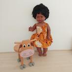 Groooote donkere pop, ca. 62cm., Kinderen en Baby's, Speelgoed | Poppen, Ophalen of Verzenden, Gebruikt, Overige typen