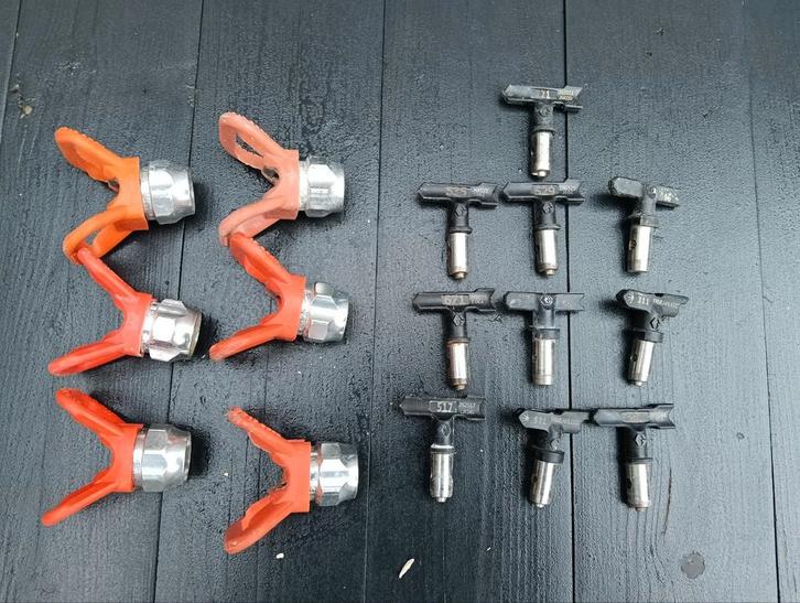 Graco V tiphouders en tips – gebruikt, spuit airless, Hobby en Vrije tijd, Overige Hobby en Vrije tijd, Gebruikt, Ophalen