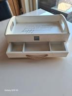 Wit houte organizer, Ophalen, Zo goed als nieuw, Hout