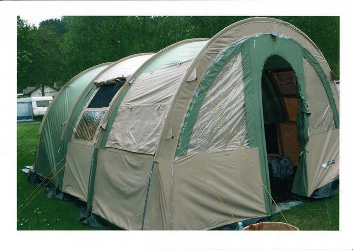 Eurotrail OHIO 4 tunneltent (4 persoons) inclusief grondzeil, Caravans en Kamperen, Tenten, tot en met 4, Gebruikt, Ophalen