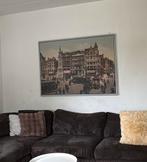 Schilderij Amsterdam Dam - Groot Formaat, 125 cm of meer, Ophalen of Verzenden, Zo goed als nieuw, Schilderij