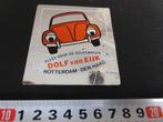 sticker Rotterdam Den Haag Dolf van Eijk Volkswagen VW Kever, Ophalen, Zo goed als nieuw, Bedrijf of Vereniging