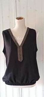 Mooie zwart met goudkleurige top, Cachet Cache    maat 42, Verzenden, Zwart, Maat 42/44 (L), Zo goed als nieuw