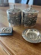 Douwe Egberts Verzilverde Set, Antiek en Kunst, Antiek | Goud en Zilver, Ophalen, Zilver