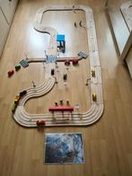 Mooie houten autobaan met Accessoires  compleet., Ophalen, Zo goed als nieuw, Overige typen