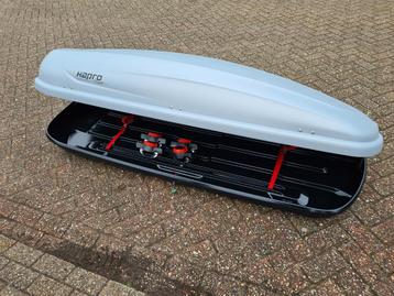 Mooie grote Hapro Traxer 6.6 PF XL grijze dakkoffer skibox beschikbaar voor biedingen