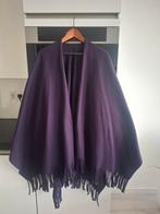 Slechts 1x gedragen, grote, paarse, fleece omslagdoek, Kleding | Dames, Jassen | Winter, Ophalen of Verzenden, Zo goed als nieuw