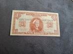 Oud 1 Gulden Biljet uit 1945. 4 AD734133, Postzegels en Munten, Bankbiljetten | Nederland, Ophalen of Verzenden, 1 gulden, Los biljet