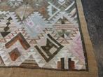 Kelim 100% Wol geweven kleed tapijt Beige 115x150cm, Verzenden