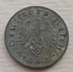 1 Reichspfennig 1942J Nazi Duitsland Oude Munt WO2 Swastika, Verzamelen, Militaria | Tweede Wereldoorlog, Ophalen of Verzenden