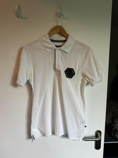 Philipp plein polo, Kleding | Heren, Polo's, Zo goed als nieuw, Maat 48/50 (M), Wit, Ophalen of Verzenden