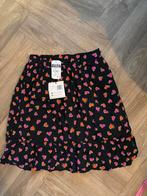 Wanderlusr Zwarte rok met hartjes - maat s, Verzenden, Zwart, Nieuw, Knielengte