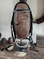 Hoofdstel maat full wit onderlegd met teugel met stops., Dieren en Toebehoren, Paarden en Pony's | Hoofdstellen en Tuigage, Ophalen of Verzenden