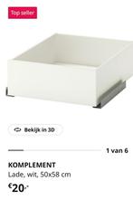 2 lades voor paxkast. Wit., Huis en Inrichting, Kasten | Kledingkasten, Ophalen, Nieuw, 50 tot 100 cm, 200 cm of meer