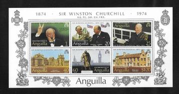 Anguilla Michel blok 5 postfris   CHURCHILL beschikbaar voor biedingen