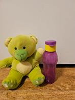 # Tupperware nieuwe 310 ml fles paars geel sportdop, Ophalen of Verzenden, Nieuw, Paars, Beker of Kan