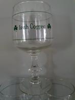 6 Irish Coffee glazen met diamanten voet, Ophalen of Verzenden, Zo goed als nieuw